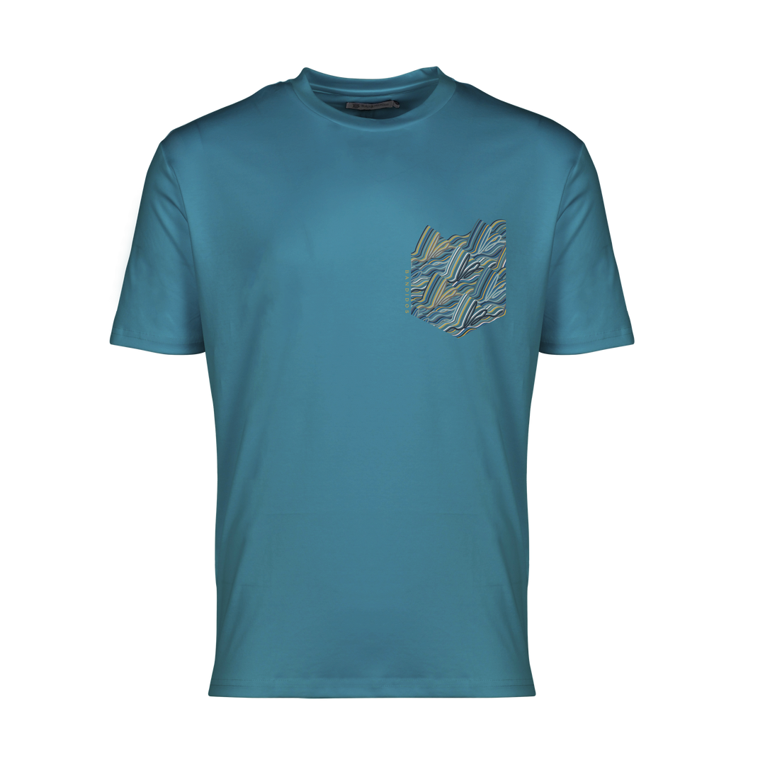Autograph Navy Gold Pocket - Men's T-Shirt