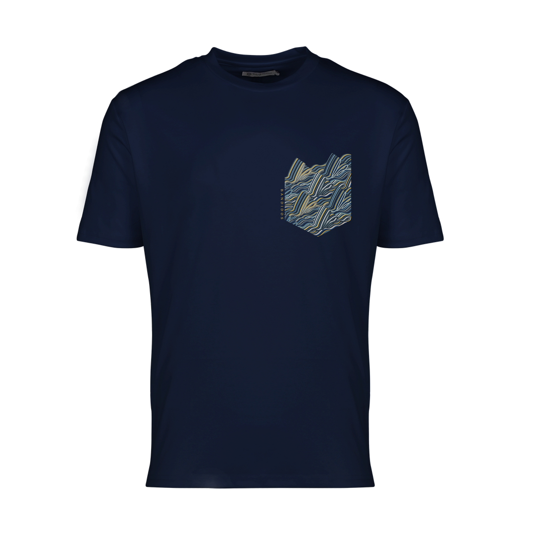Autograph Navy Gold Pocket - Men's T-shirt & Swim Short Set