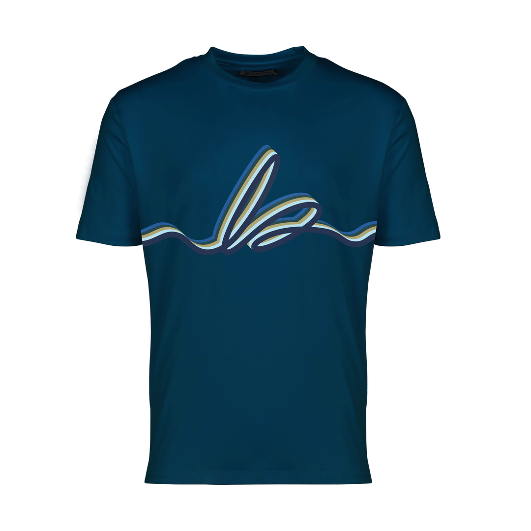 Autograph Navy Bar - Men's T-Shirt