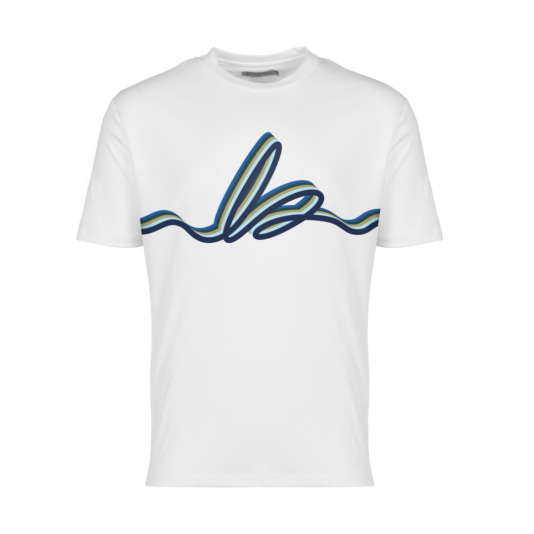Autograph Navy Bar - Men's T-Shirt