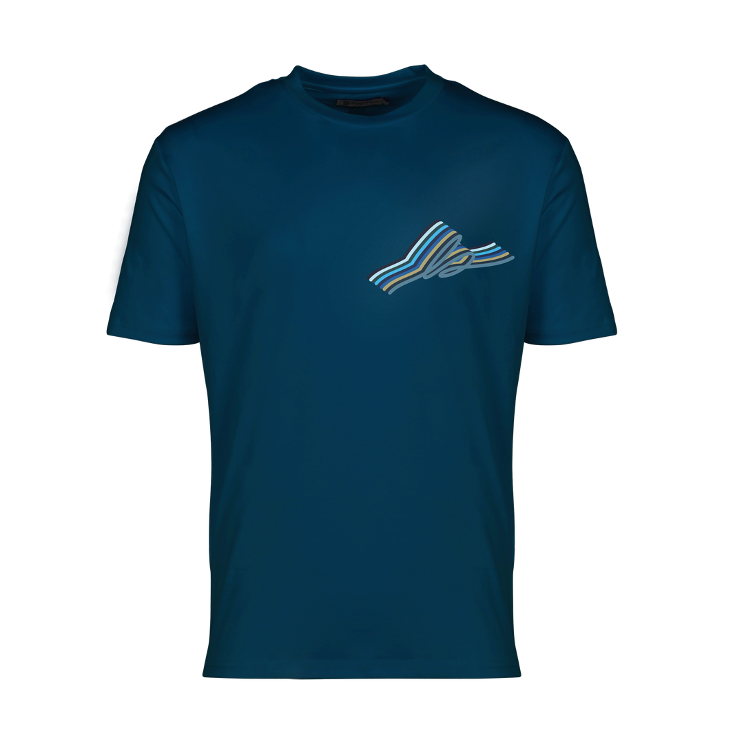 Autograph Navy Chest - Men's T-shirt & Swim Short Set