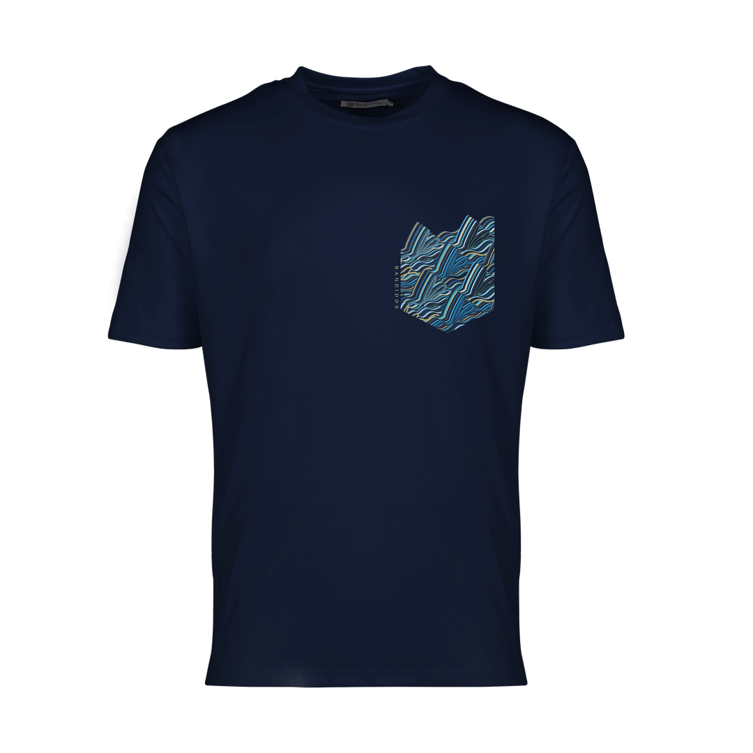Autograph Navy Pocket - Men's T-Shirt