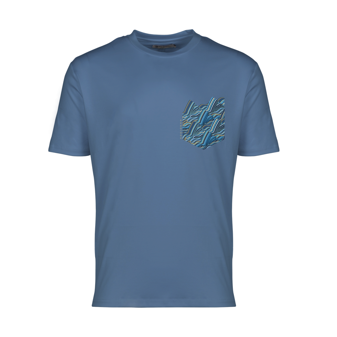 Autograph Navy Pocket - Men's T-Shirt