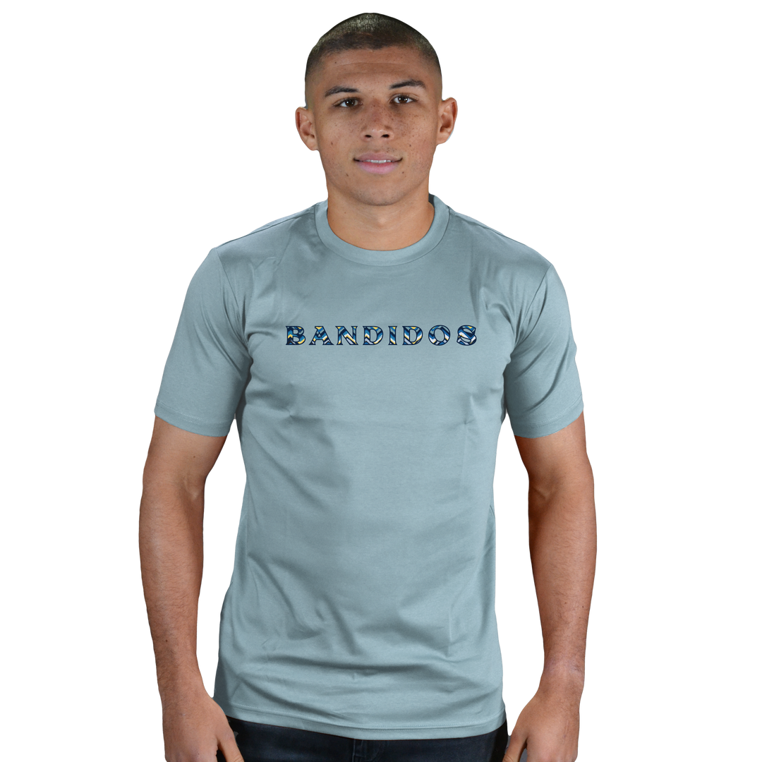 Bandidos Brush Zig Blue - Men's T-Shirt