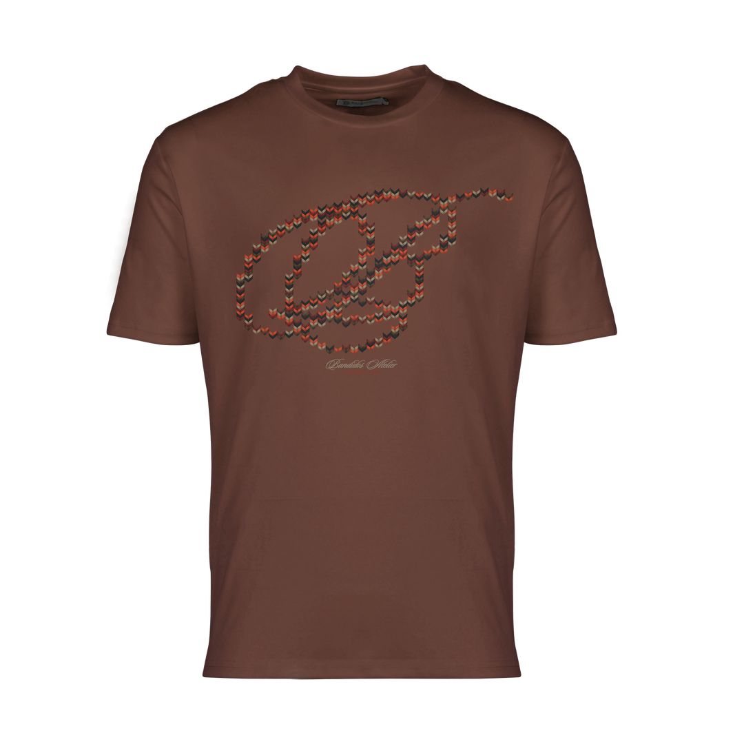 Crochet B Maroon - Men's T-Shirt