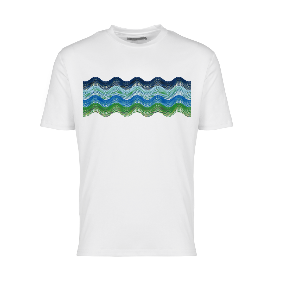 Dot Waves Hawaii Bar - Men's T-Shirt