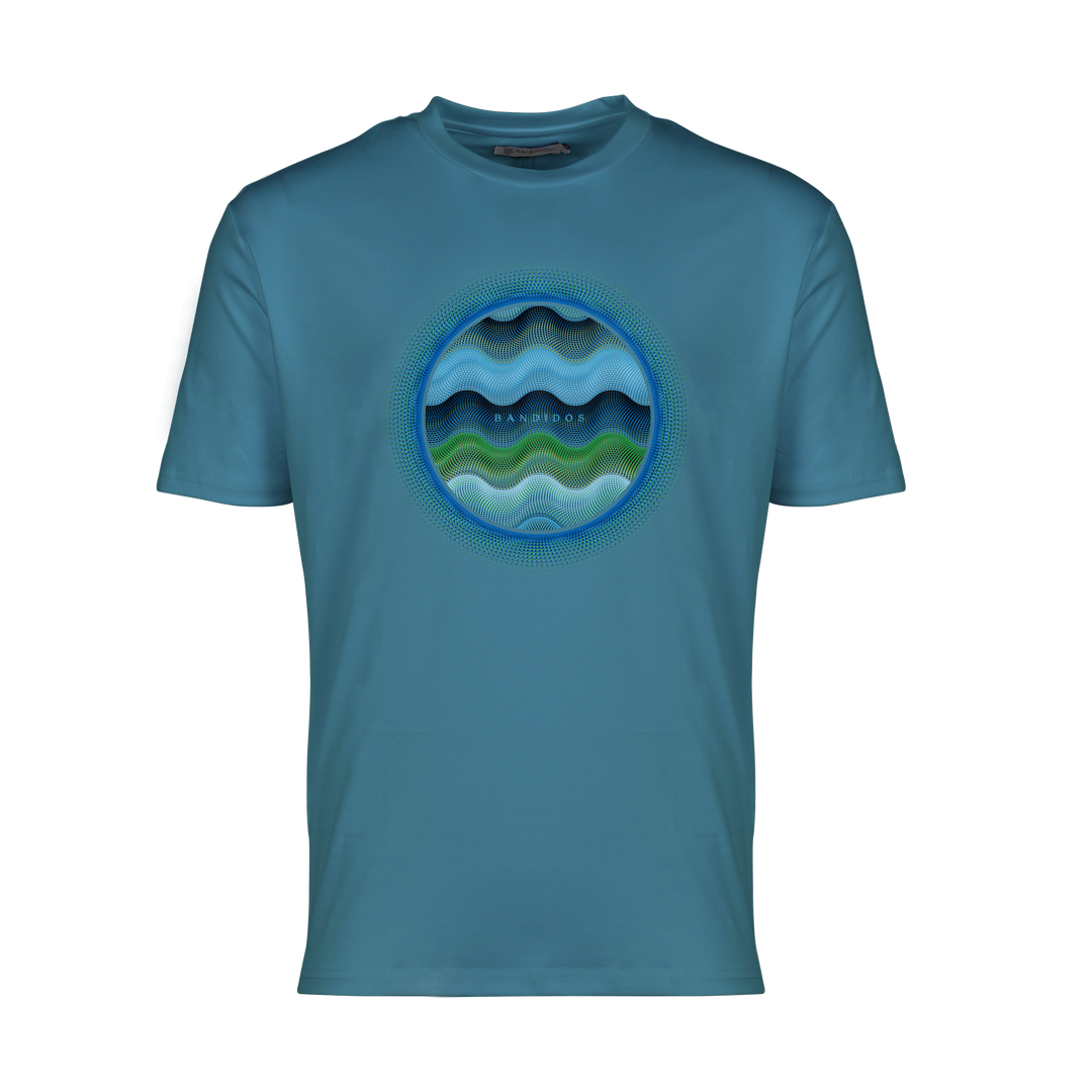Dot Waves Hawaii Orb - Men's T-Shirt