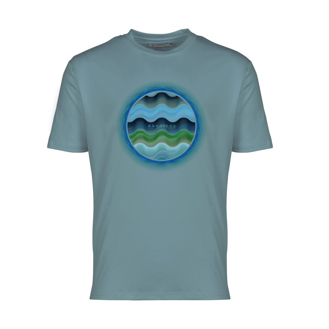Dot Waves Hawaii Orb - Men's T-Shirt