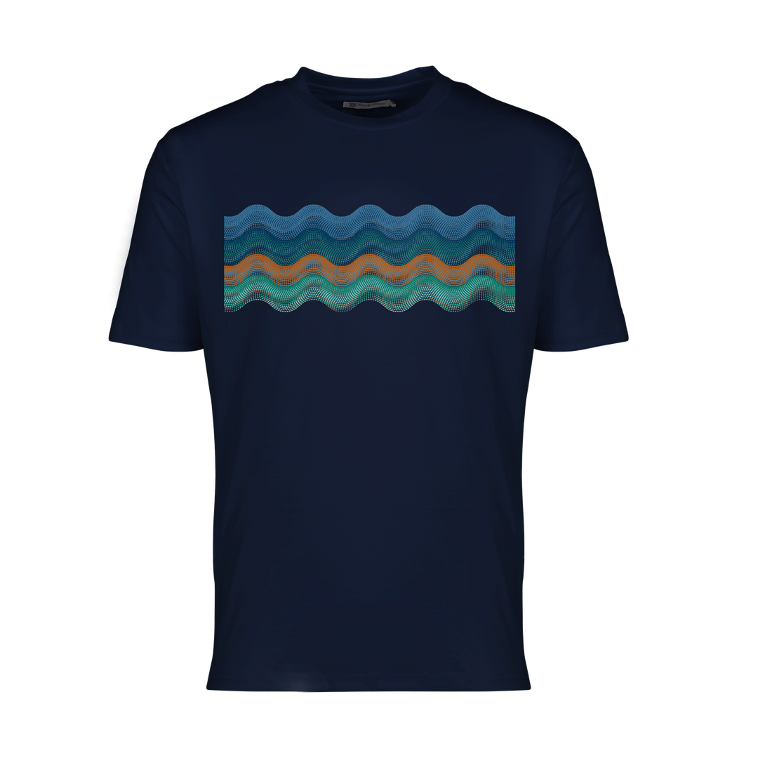 Dot Waves Dubai Bar - Men's T-Shirt & Swim Short Set