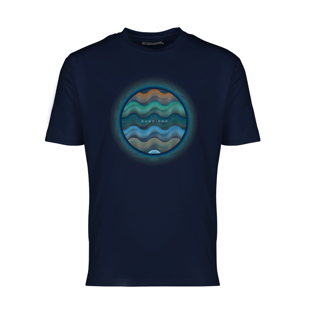 Dot Waves Dubai Orb - Men's T-Shirt