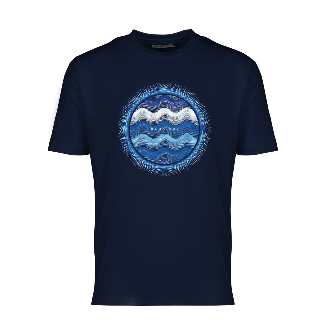 Dot Waves Santorini Orb - Men's T-Shirt