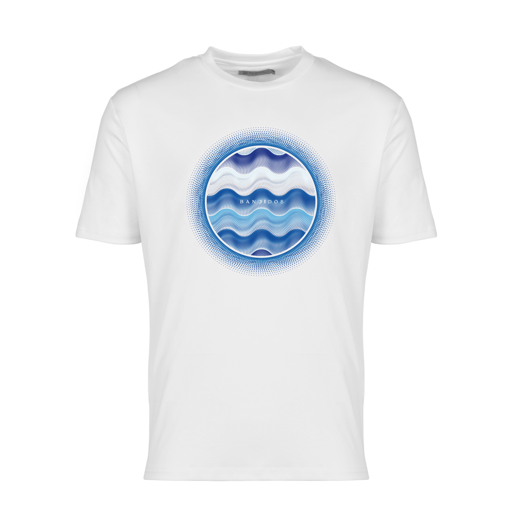 Dot Waves Santorini Orb - Men's T-Shirt