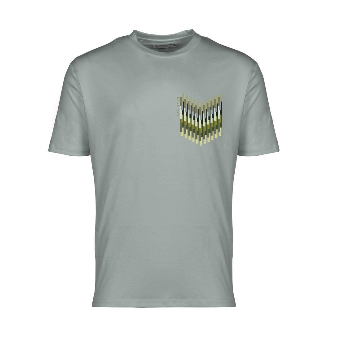 Line Zig Green Chevron - Men's T-shirt & Swim Short Set