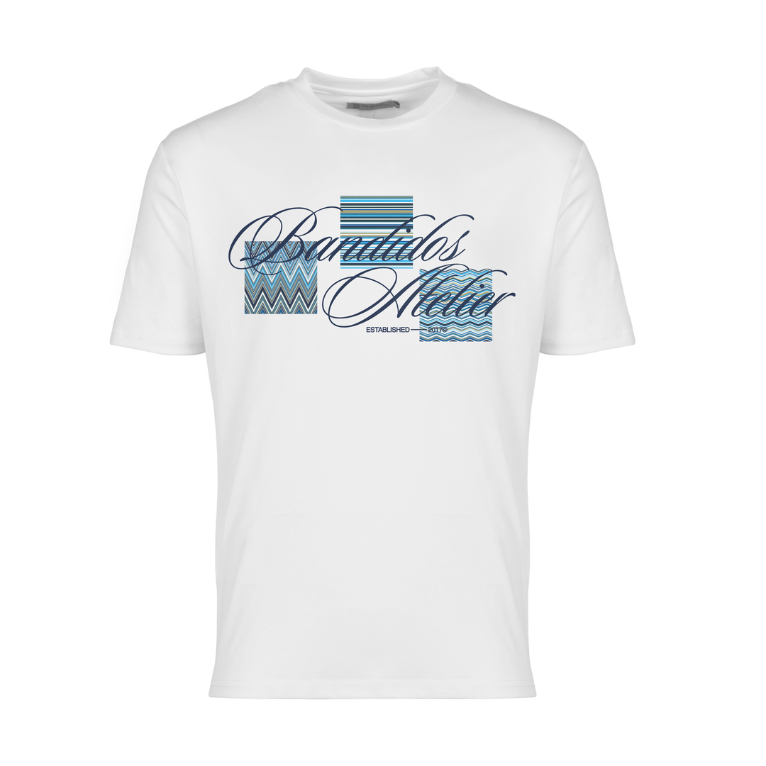 Multi Zig Navy Boxes - Men's T-Shirt