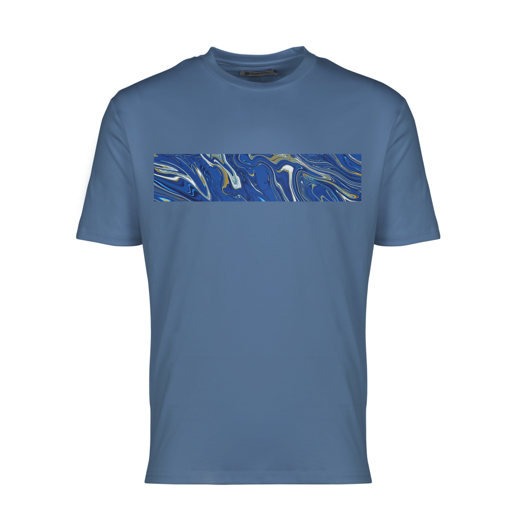 Oil Blue Bar - Men's T-Shirt