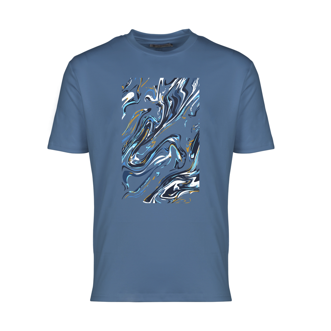 Oil Blue Frame - Men's T-Shirt