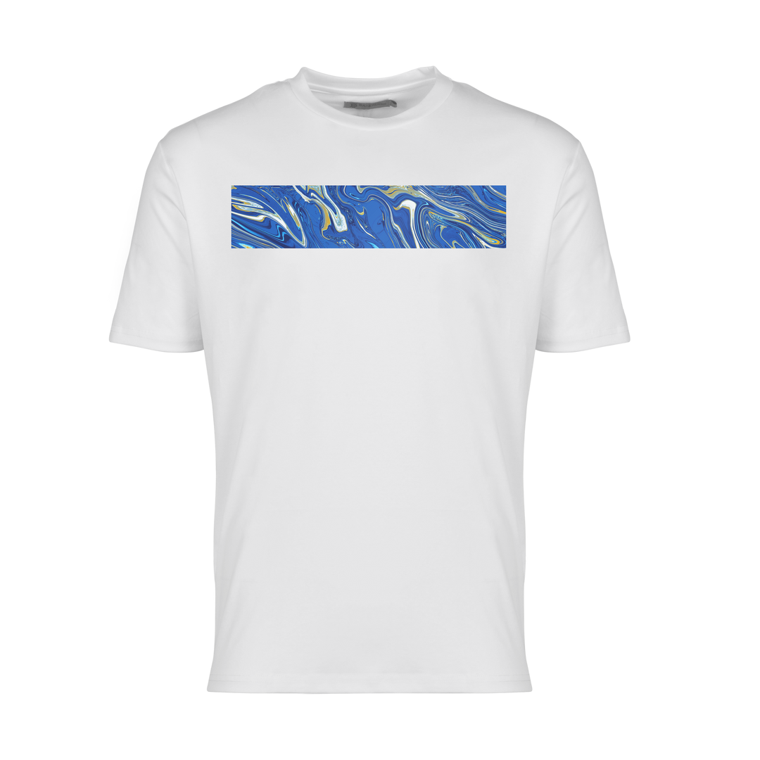 Oil Blue Bar - Men's T-Shirt