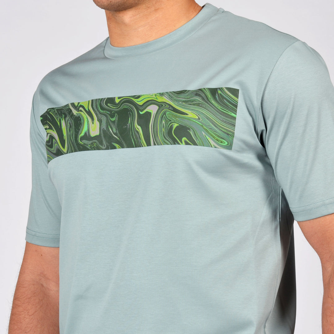 Oil Green Bar - Men's T-Shirt