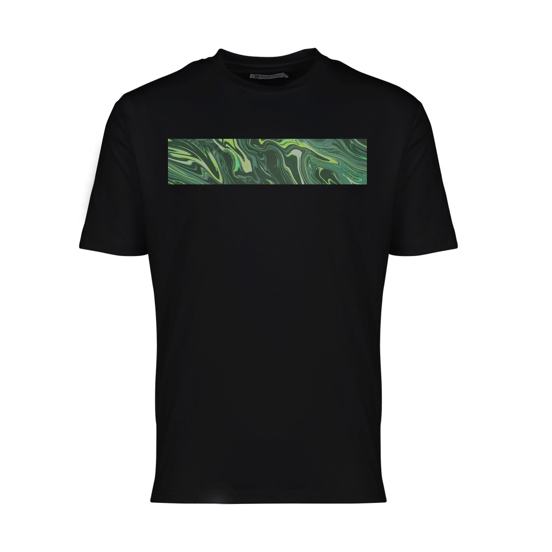 Oil Green - Men's T-shirt & Swim Short Set