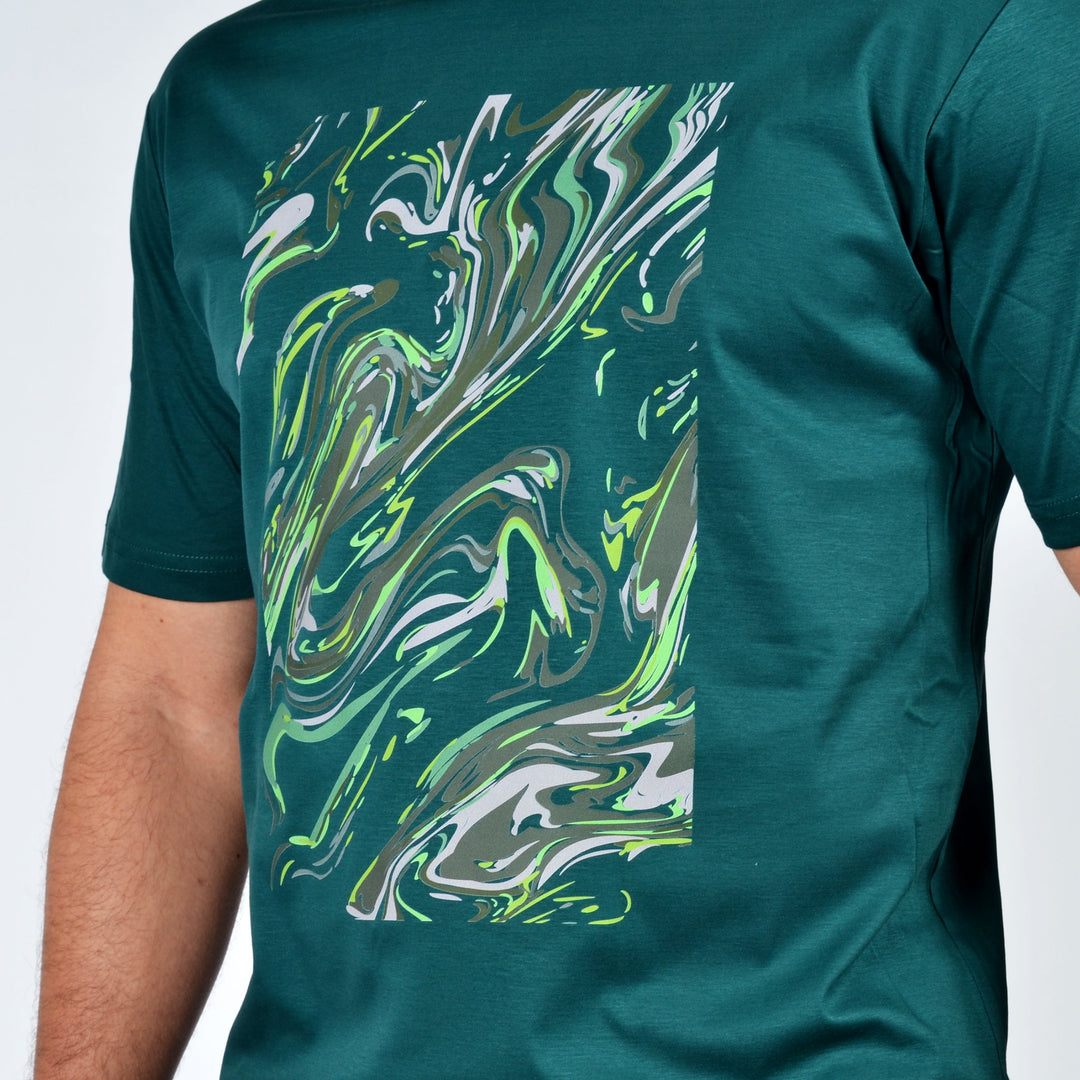 Oil Green Frame - Men's T-Shirt