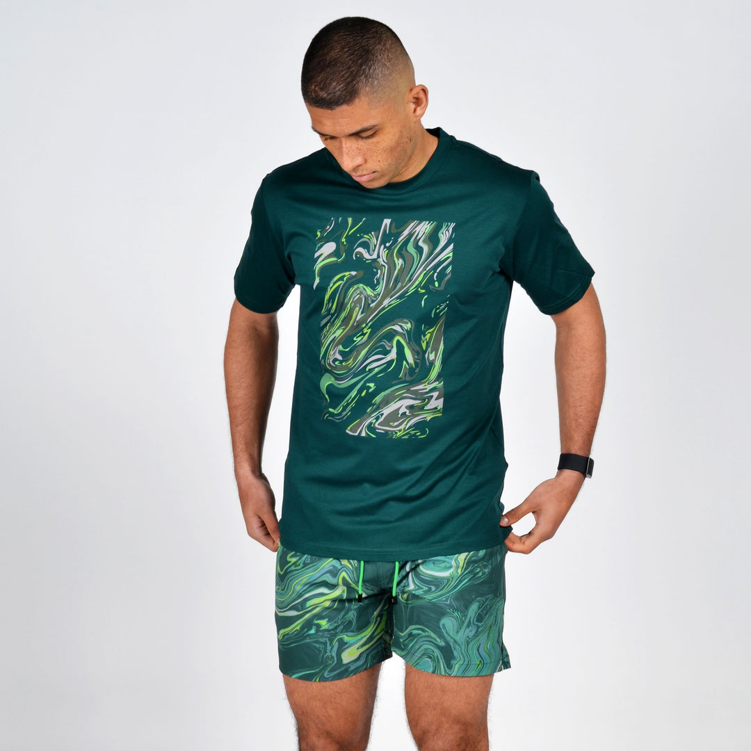 Oil Green Frame - Men's T-Shirt