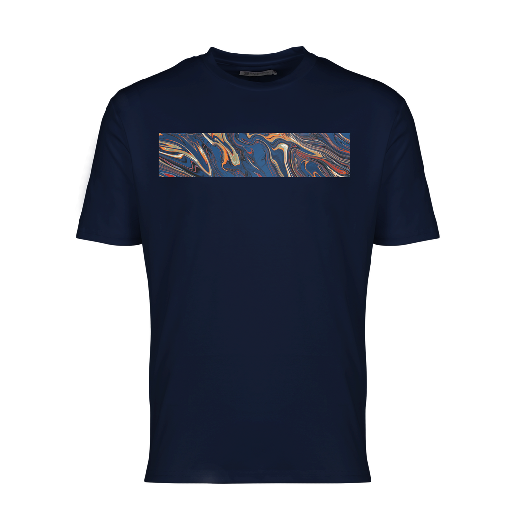 Oil Navy - Men's T-shirt & Swim Short Set