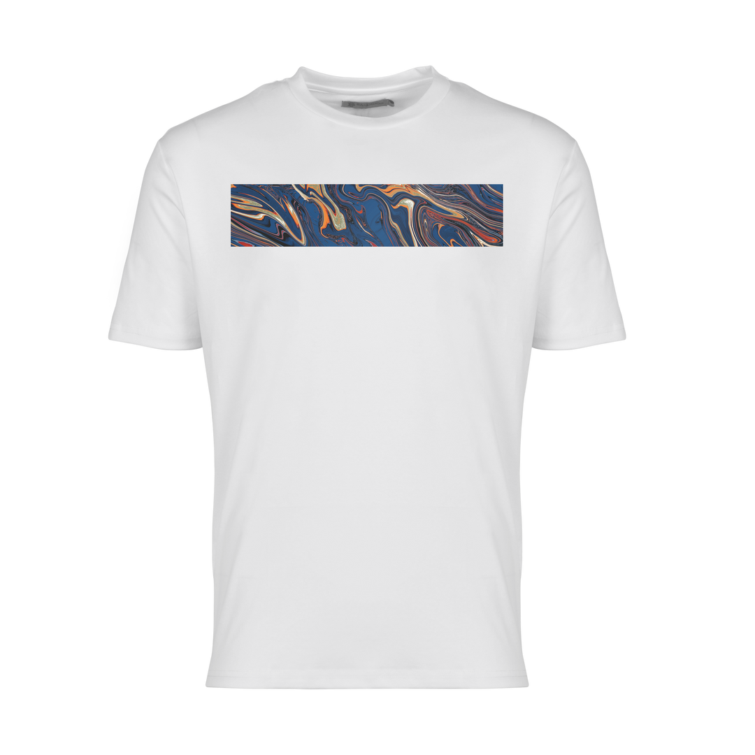 Oil Navy Bar - Men's T-Shirt