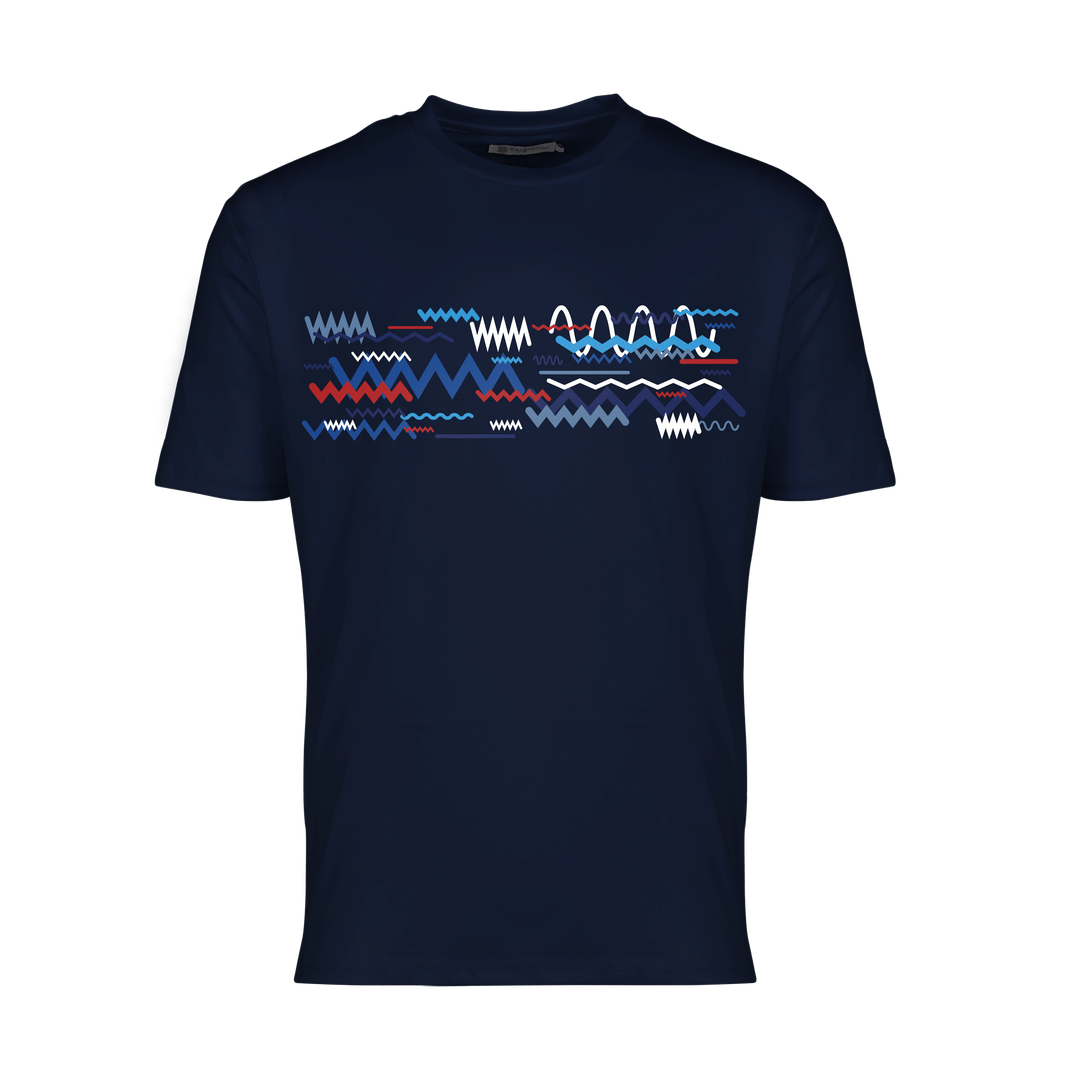 Oscillate Blue - Men's T-Shirt