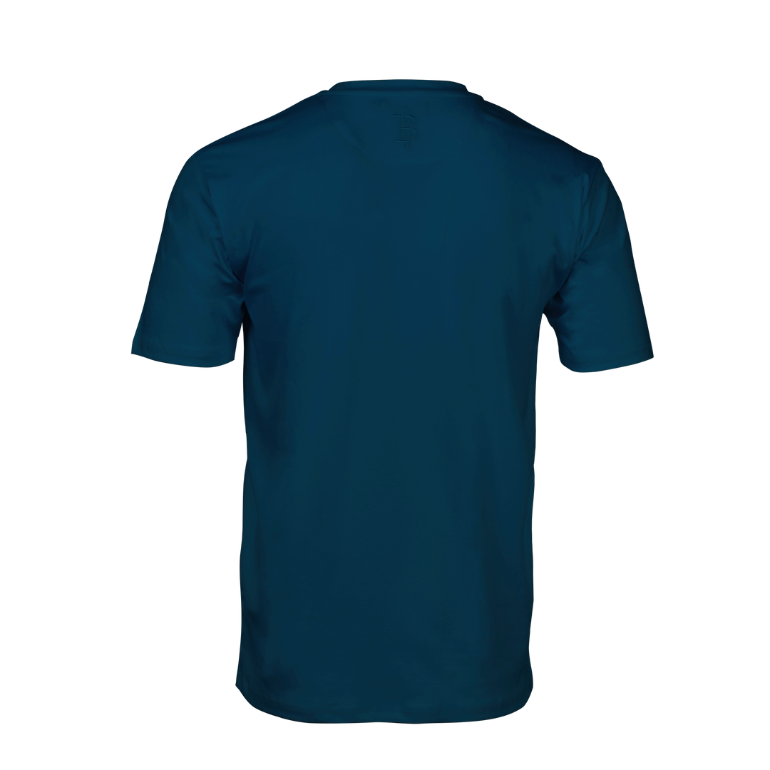Multi Zig Navy Gold Cube - Men's T-Shirt