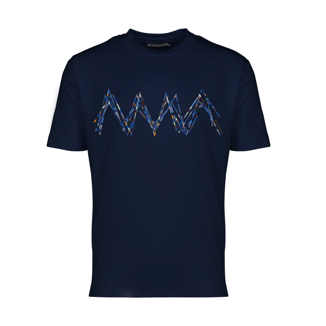 Scribble Zig Blue - Men's T-Shirt