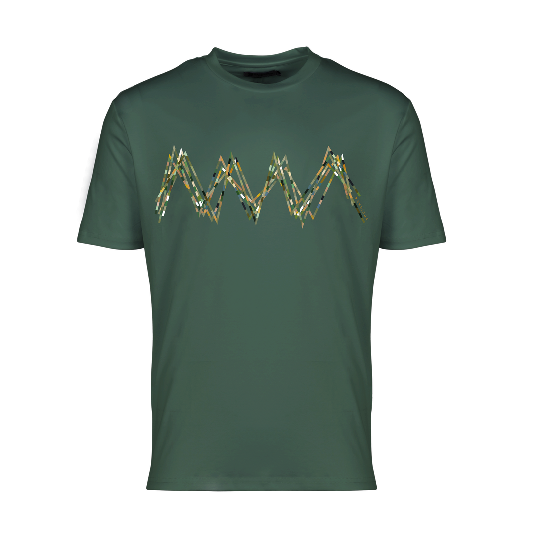 Scribble Zig Green - Men's T-Shirt