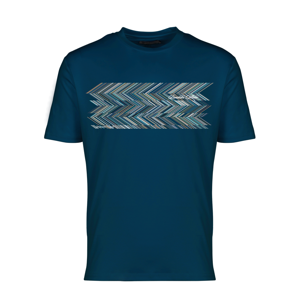 Shear Zig Blue - Men's T-Shirt
