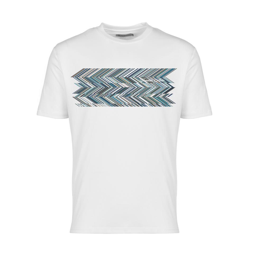 Shear Zig Blue - Men's T-Shirt