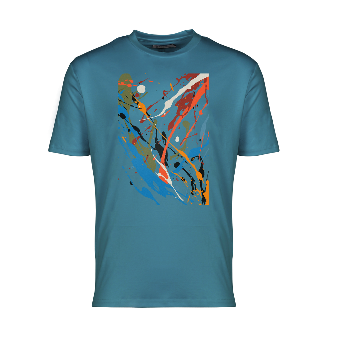 Splatter Multi - Men's T-shirt & Swim Short Set