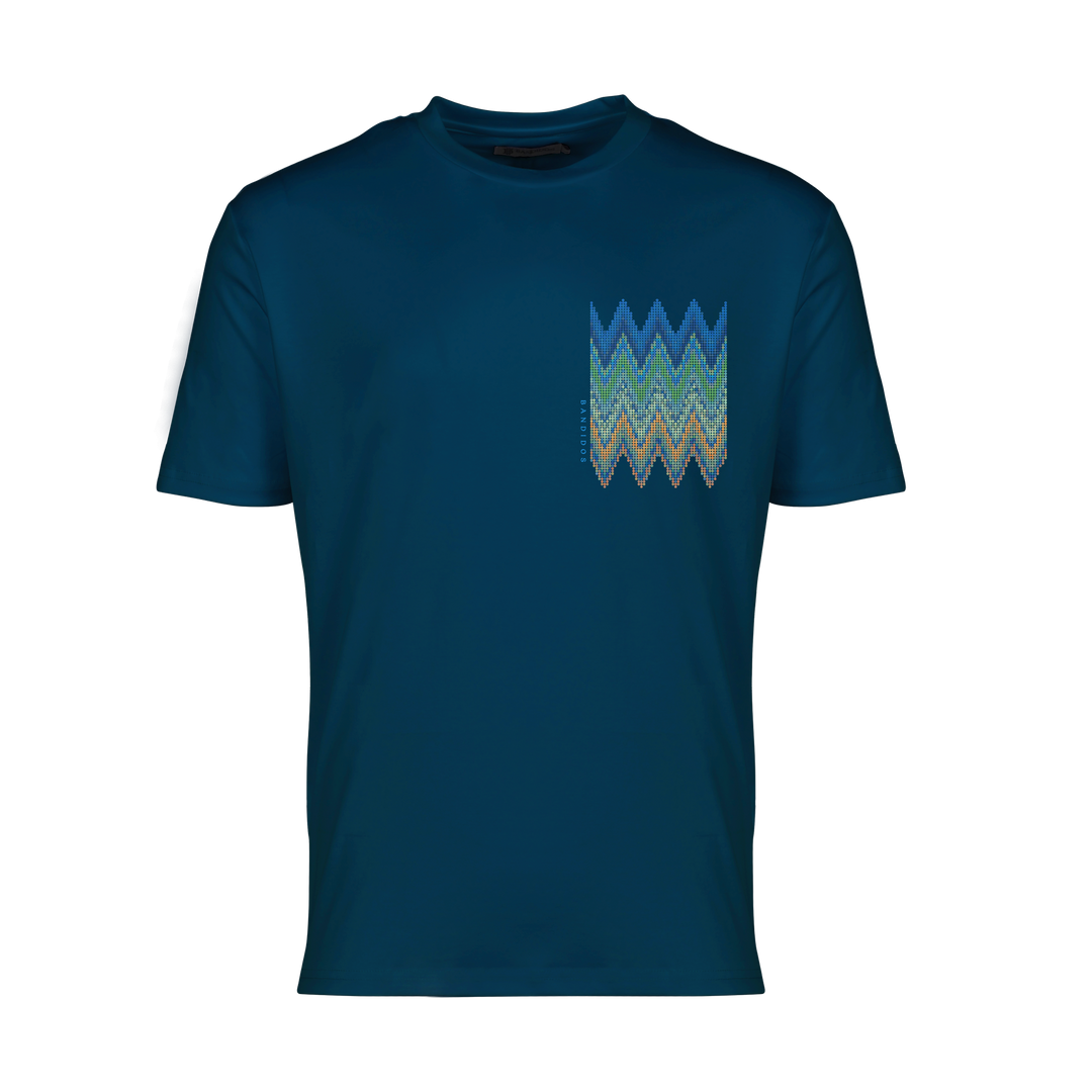 Sequin Zig Amalfi Chest - Men's T-Shirt