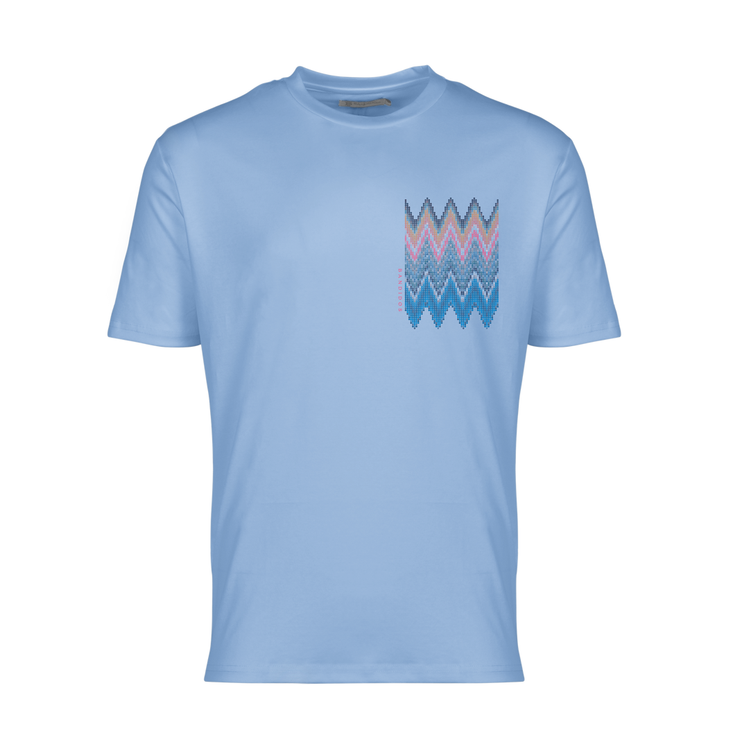 Sequin Zig Miami Chest - Men's T-Shirt