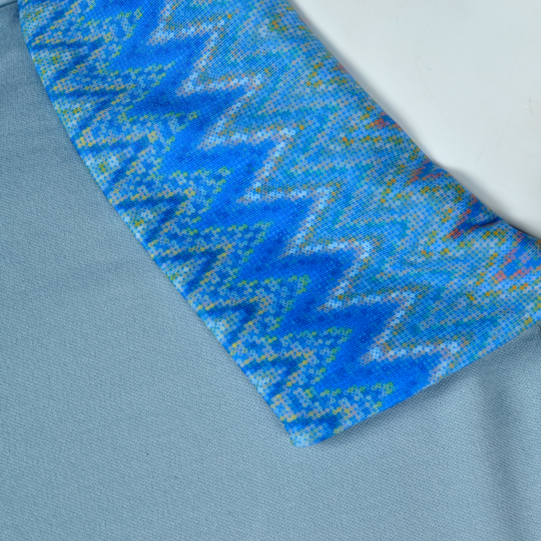 Sequin Zig Amalfi Pattern Collar - Men's Polo