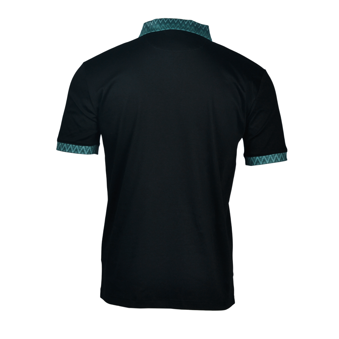Sequin Zig Bali Pattern Collar - Men's Polo