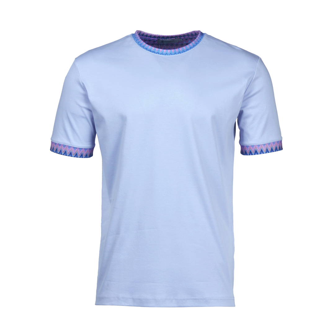 Sequin Zig Miami Pattern Collar - Kids T-Shirt