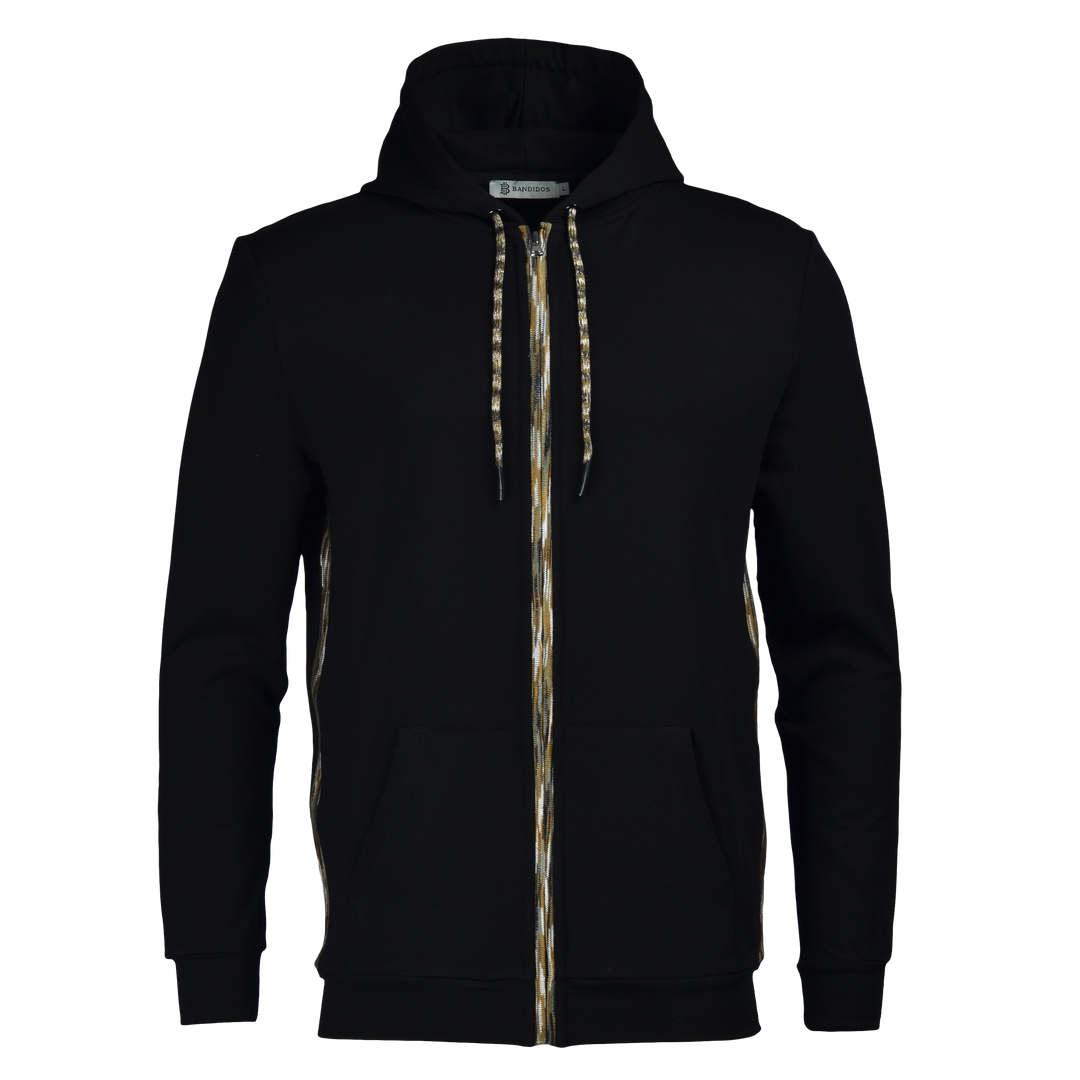 Men's Space-Dye Trim Zip Hoodie