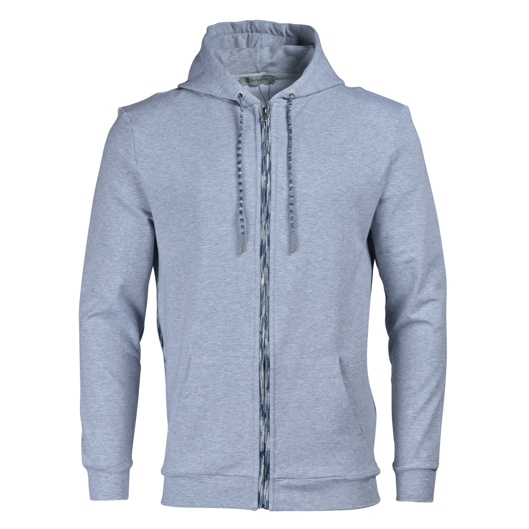 Men's Space-Dye Trim Zip Hoodie