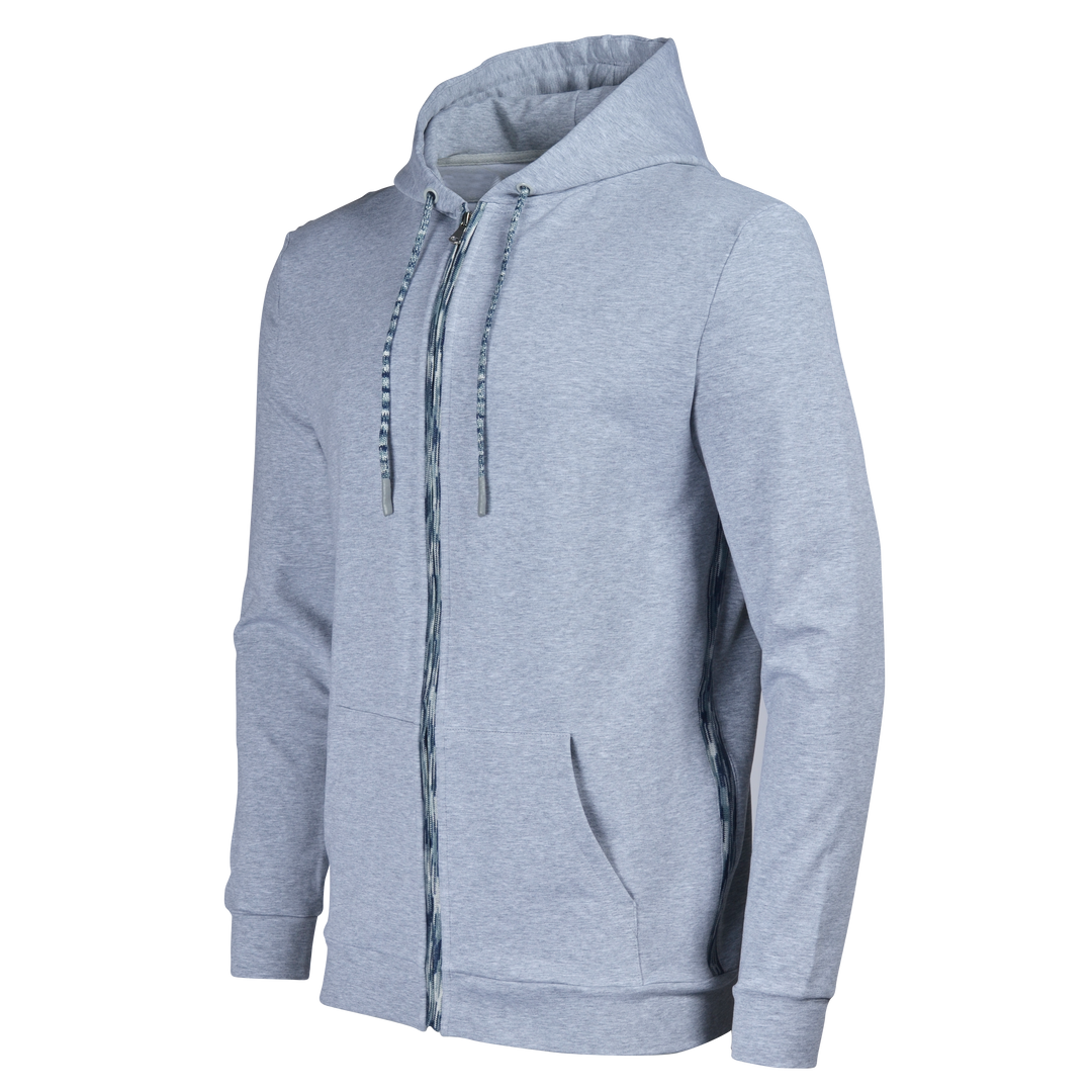 Men's Space-Dye Trim Zip Hoodie