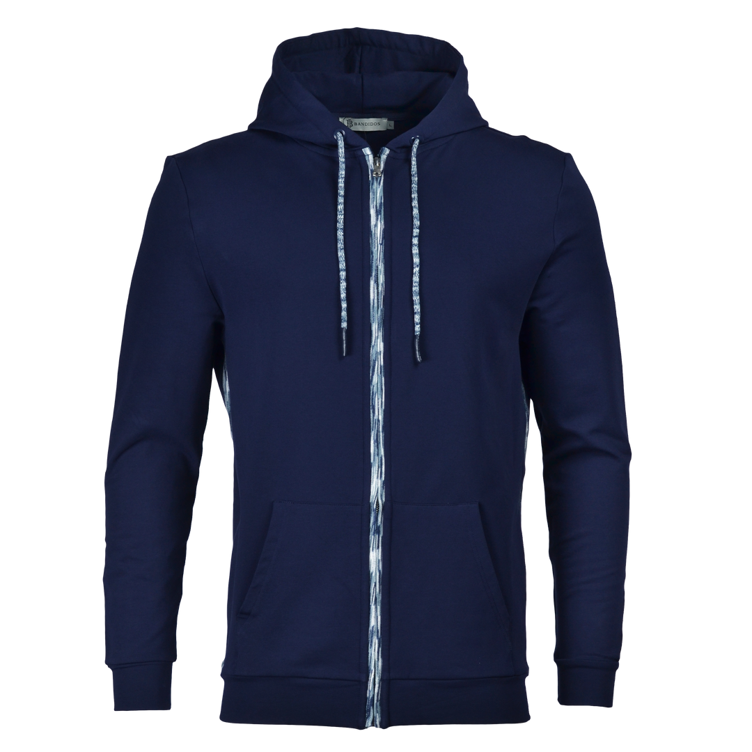 Men's Space-Dye Trim Zip Hoodie