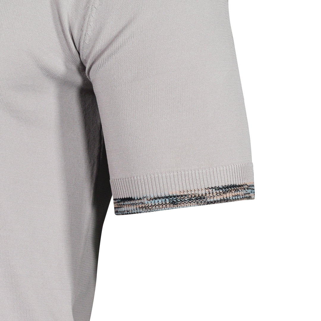 Men's Space-Dye Short Sleeve Trim Polo