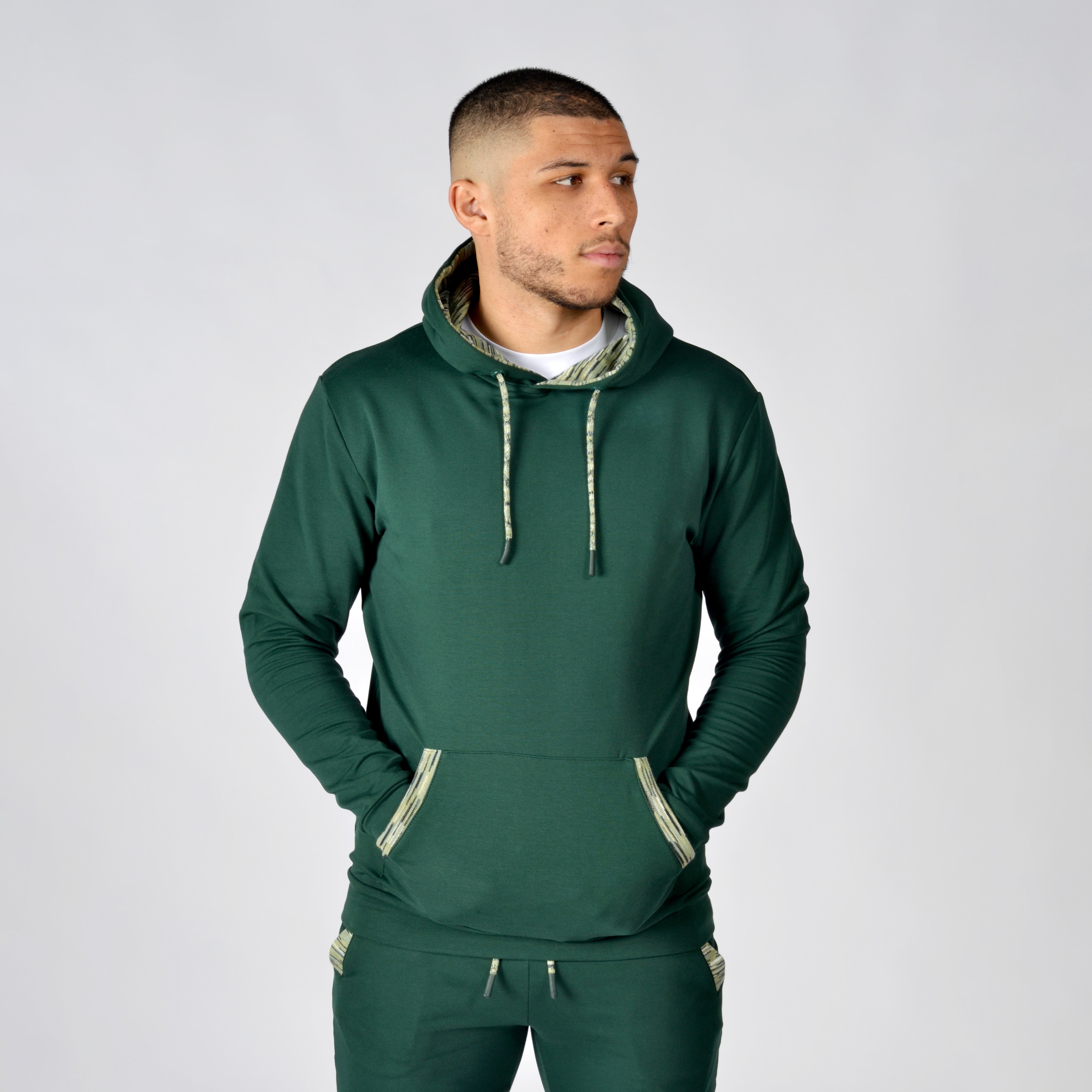 Men's Space-Dye Trim Cotton Hoodie – Moda Bandidos