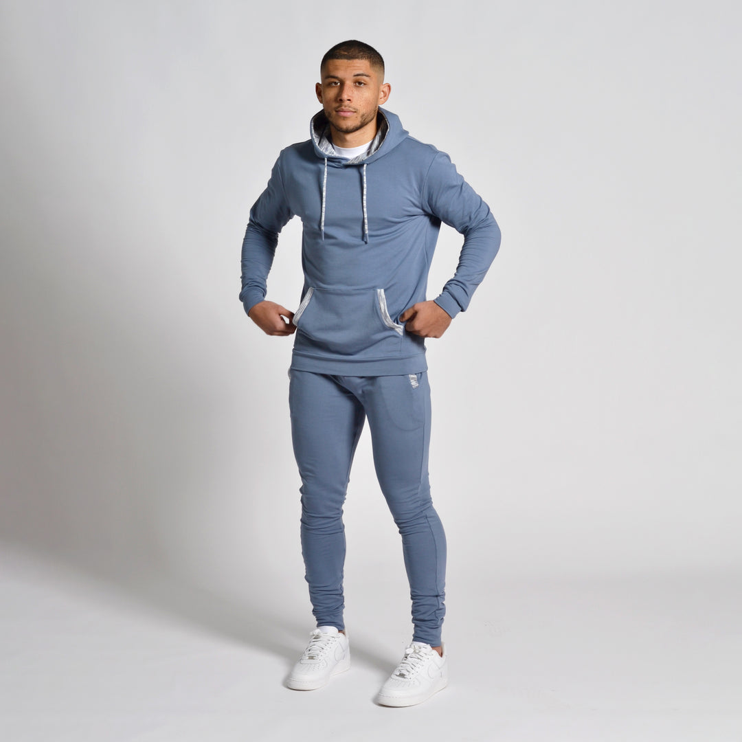 Men's Space-Dye Trim Cotton Tracksuit