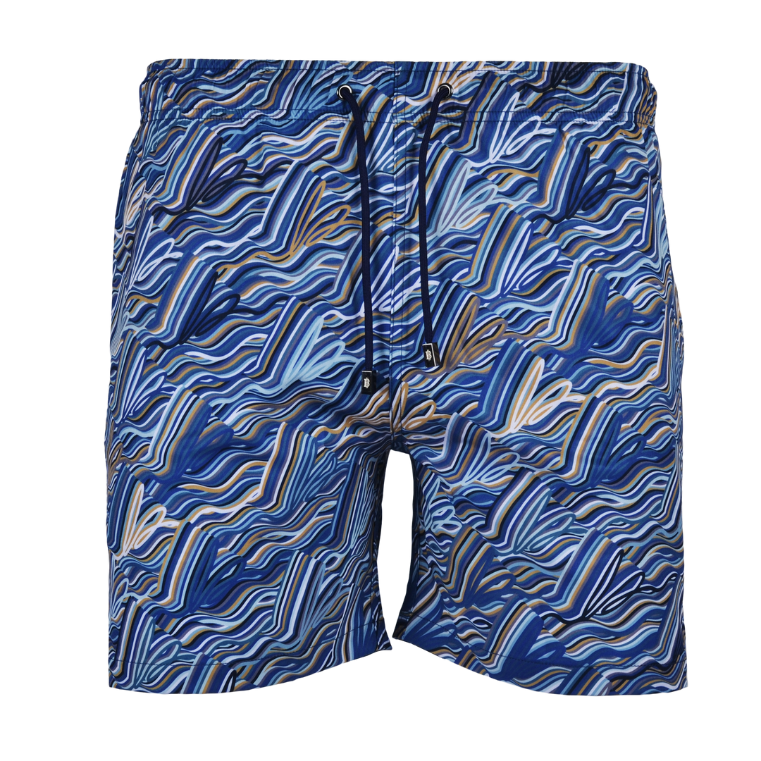 Autograph Navy Gold Pocket - Men's T-shirt & Swim Short Set