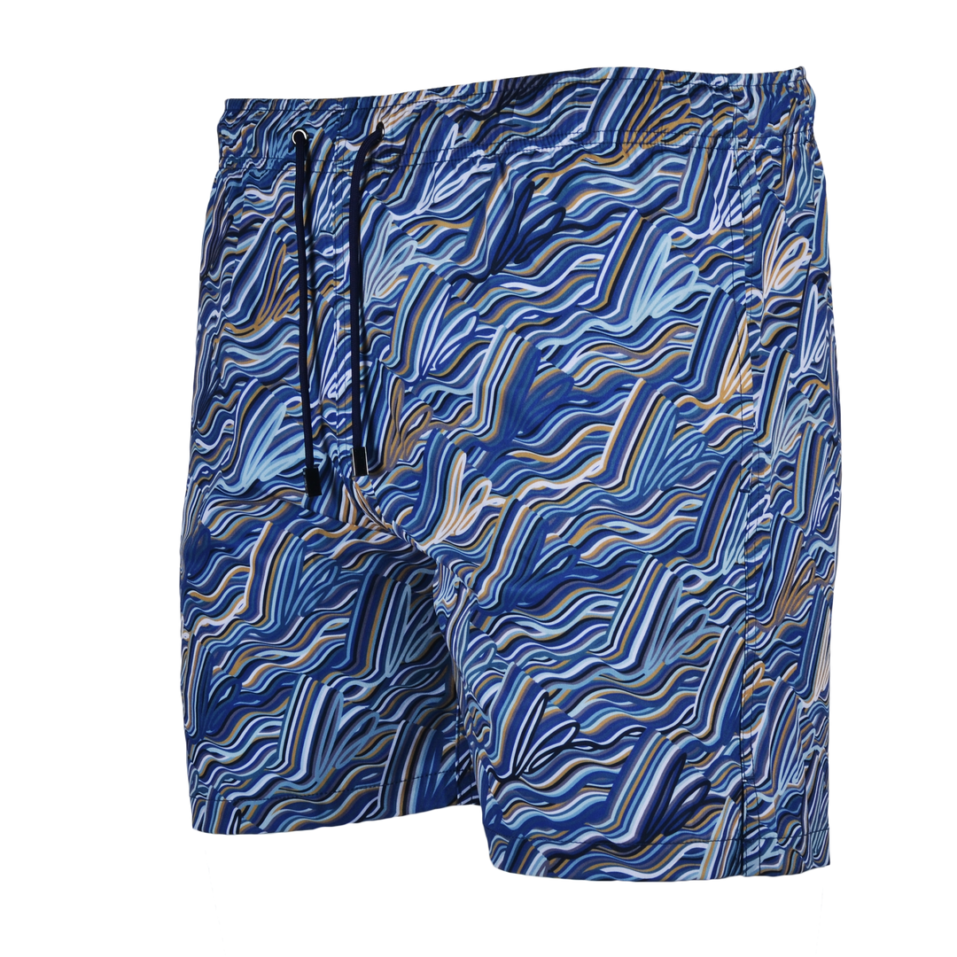 Autograph Navy Gold Bar - Men's T-shirt & Swim Short Set