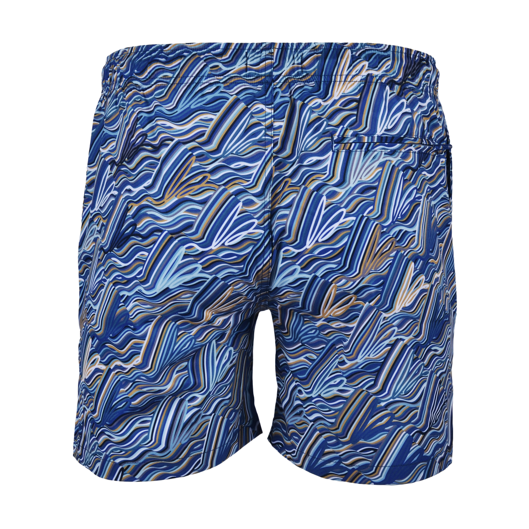 Autograph Navy Gold Pocket - Men's T-shirt & Swim Short Set