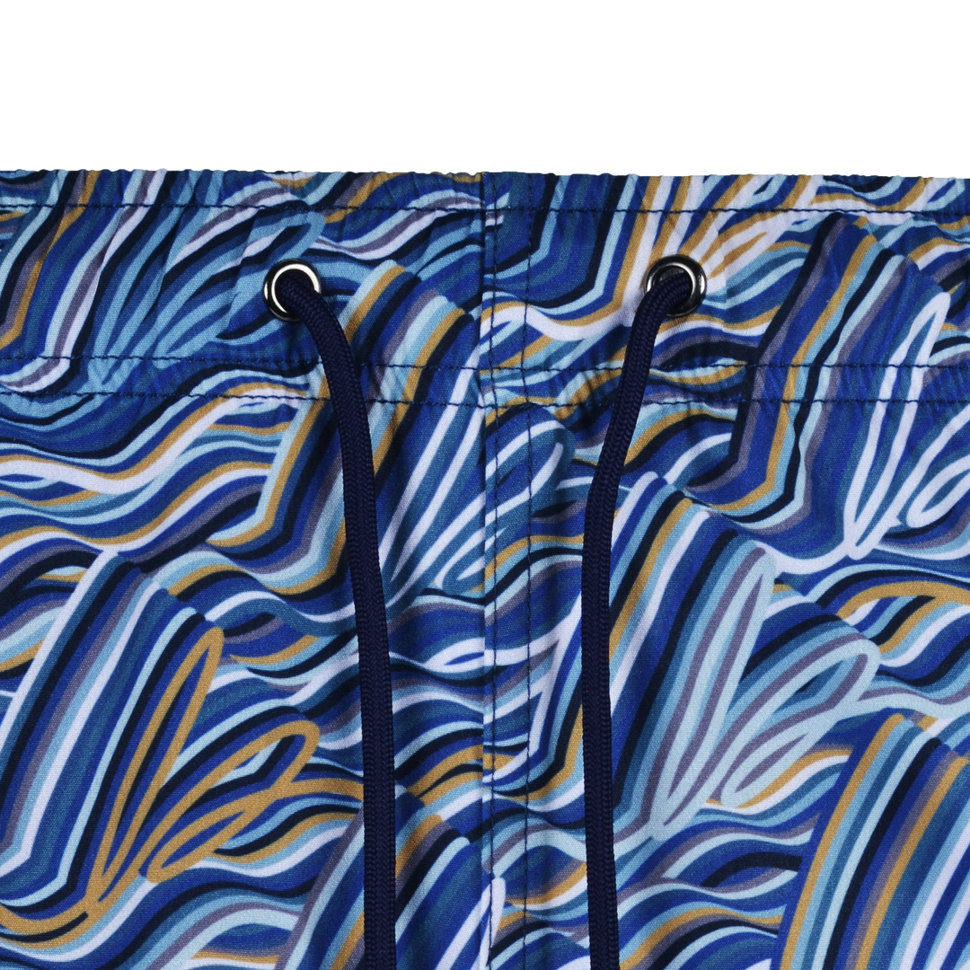 Autograph Navy Gold Bar - Men's T-shirt & Swim Short Set